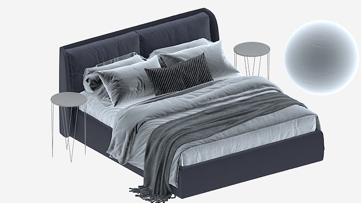 渲染模型_床1452