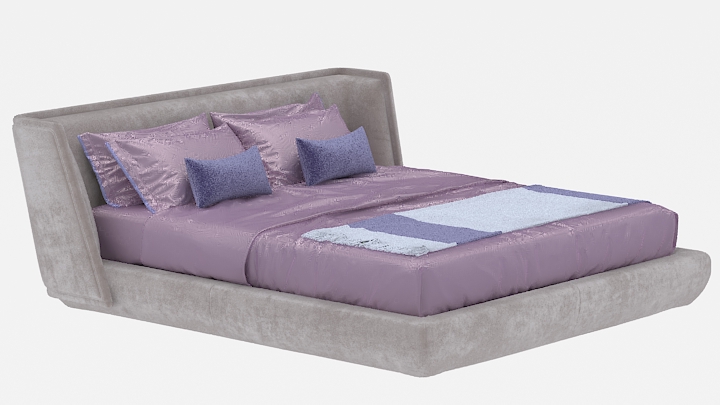 渲染模型_床1456