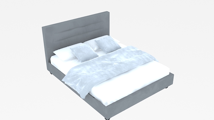 渲染模型_床1458