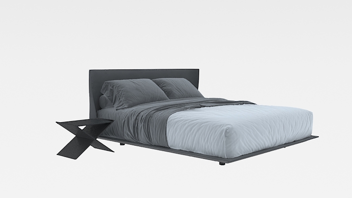 渲染模型_床1464