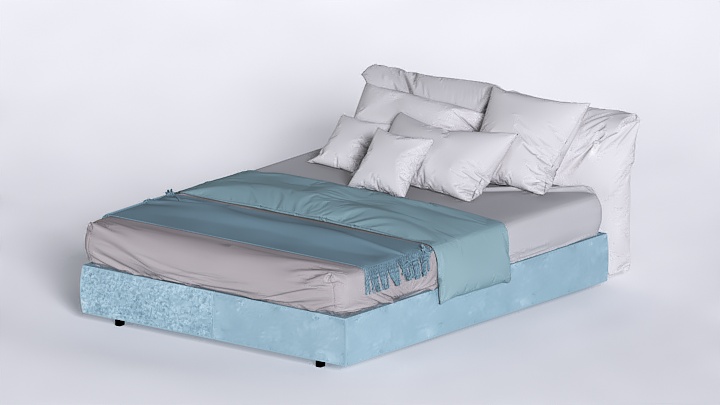 渲染模型_床1476