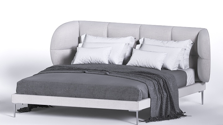 渲染模型_床1522