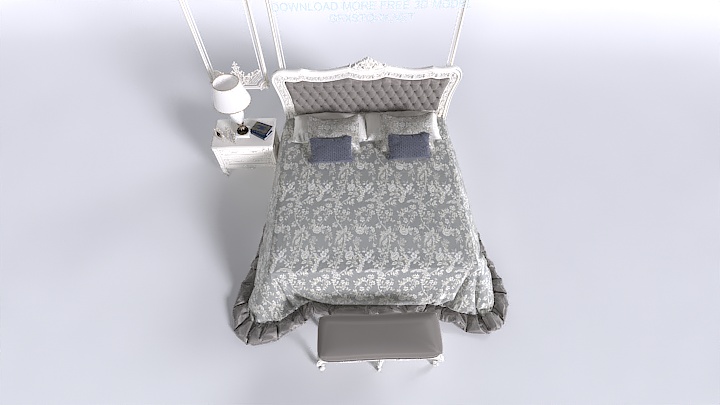 渲染模型_床1563