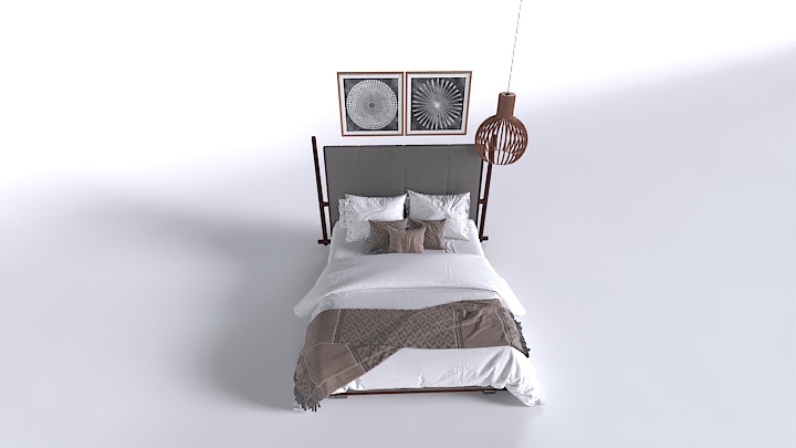 渲染模型_床1588