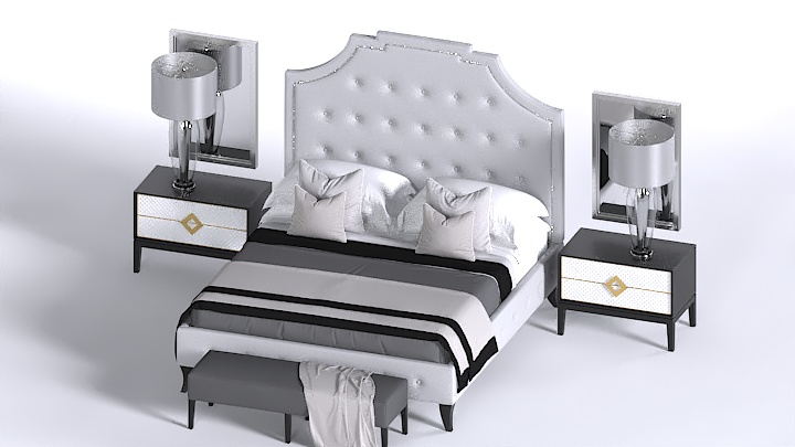 渲染模型_床1590