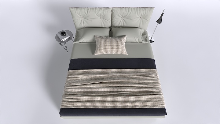 渲染模型_床1596