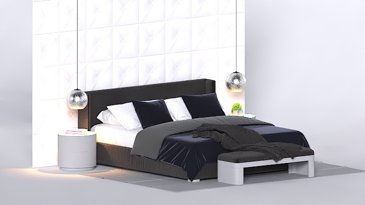 渲染模型_床1598