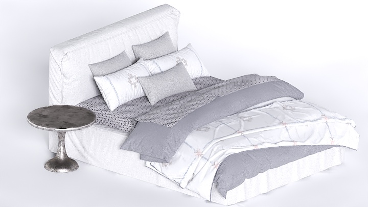 渲染模型_床1617