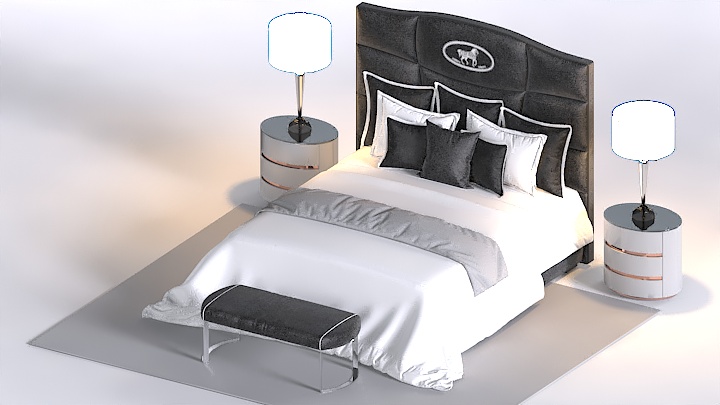 渲染模型_床1631