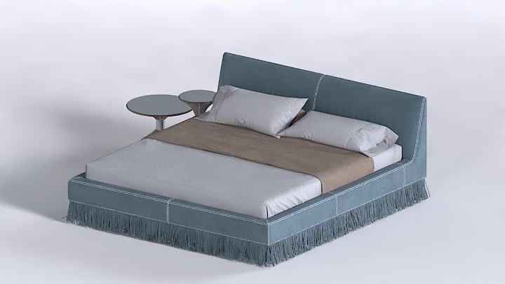 渲染模型_床1637