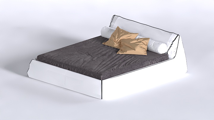 渲染模型_床1638