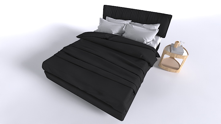 渲染模型_床1640