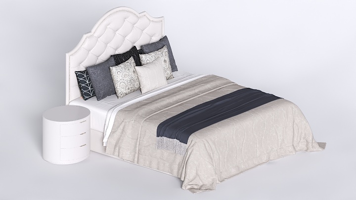 渲染模型_床1658