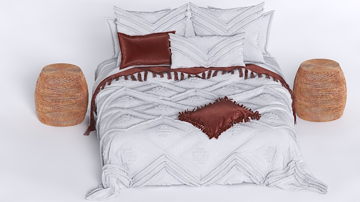 渲染模型_床1659