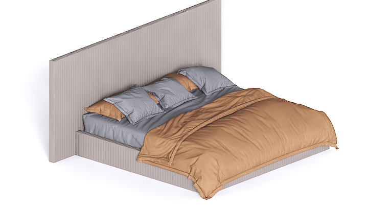 渲染模型_床1663