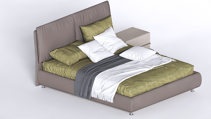 渲染模型_床1668