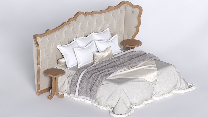 渲染模型_床1669