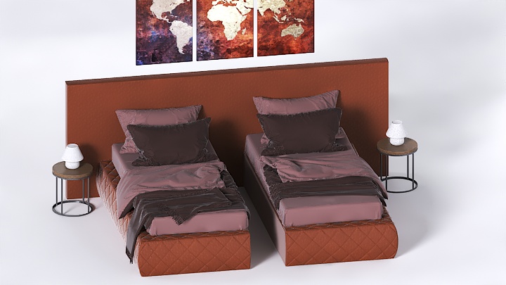 渲染模型_床1678