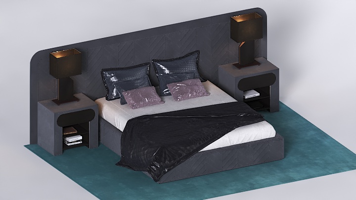 渲染模型_床1681