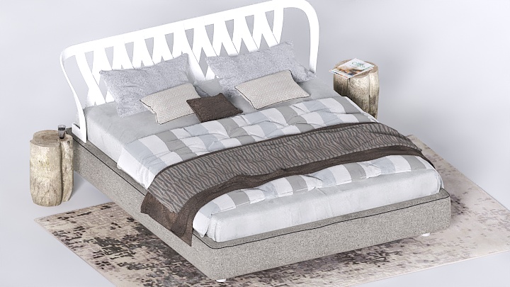 渲染模型_床1686