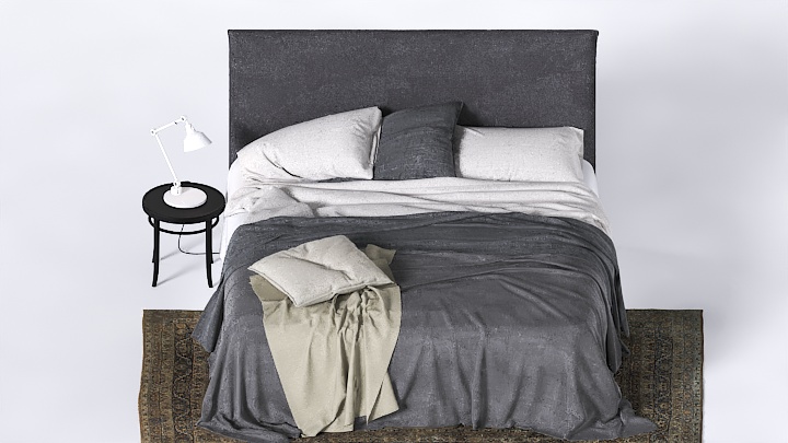 渲染模型_床1756