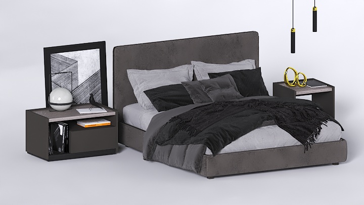 渲染模型_床1760