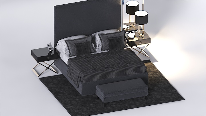 渲染模型_床1762