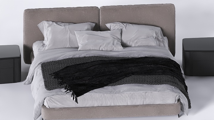 渲染模型_床1774