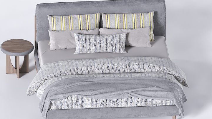 渲染模型_床1775