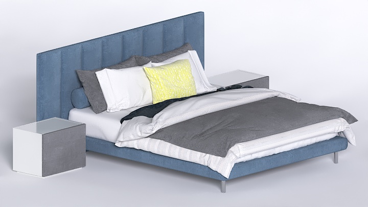 渲染模型_床1857