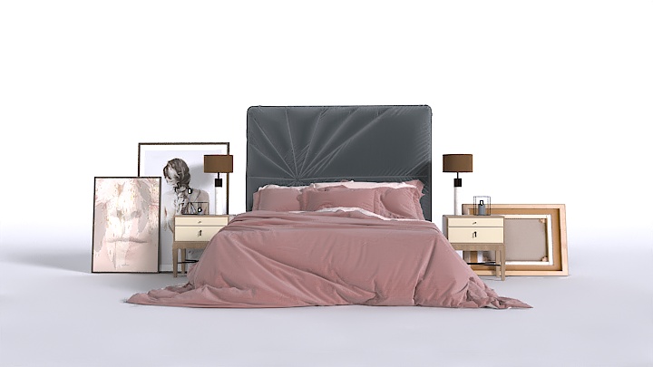 渲染模型_床1869