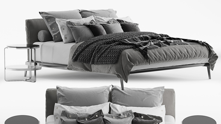 渲染模型_床1916