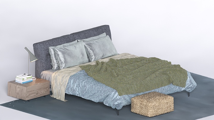 渲染模型_床1952