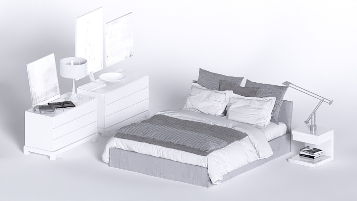 渲染模型_床1959