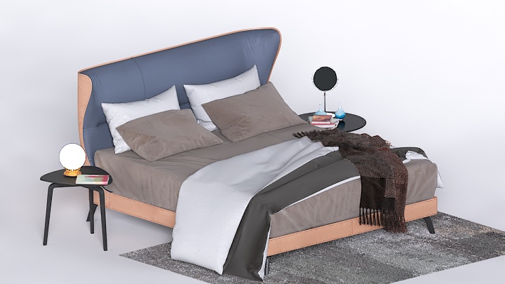 渲染模型_床1960