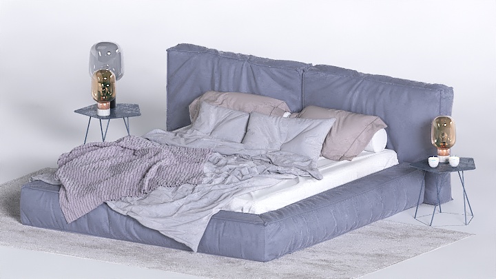 渲染模型_床1961