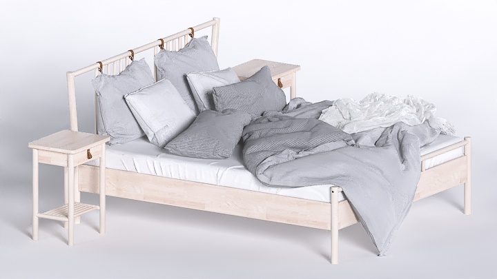 渲染模型_床1962