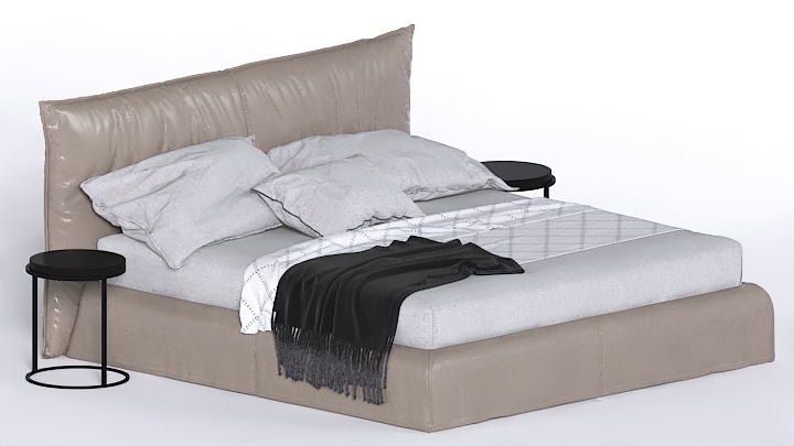 渲染模型_床1970