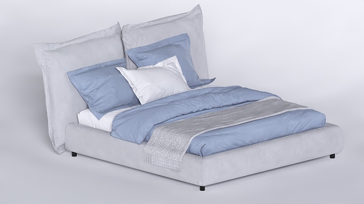 渲染模型_床1974