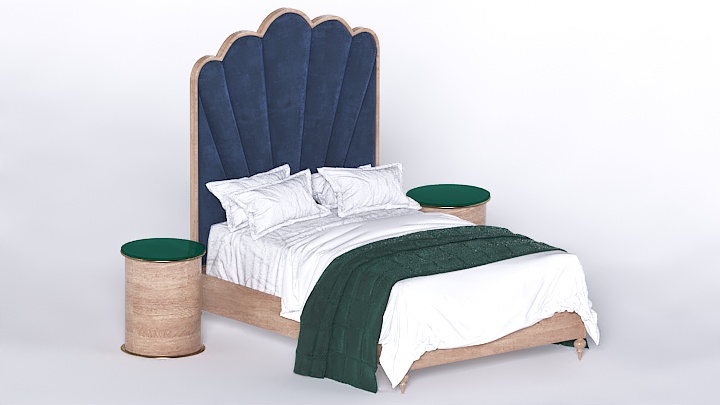 渲染模型_床1987