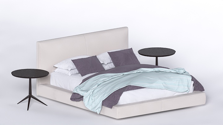 渲染模型_床1988