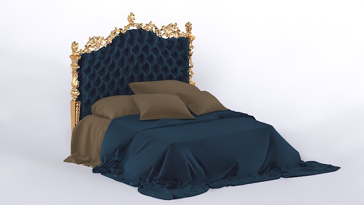 渲染模型_床1989