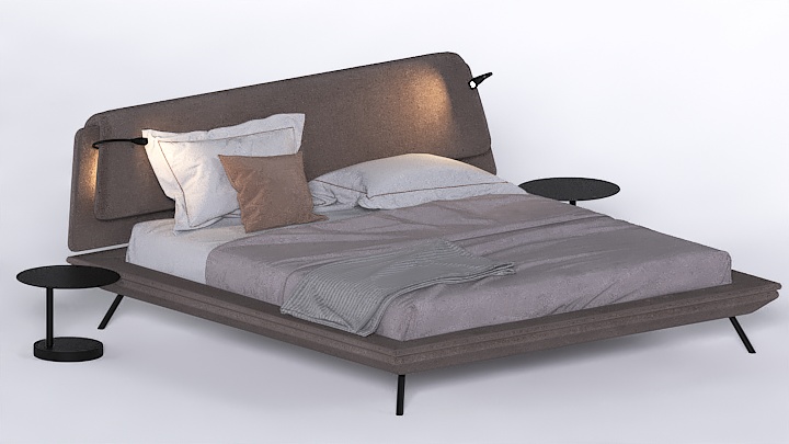 渲染模型_床1990