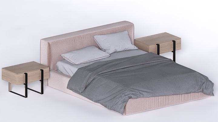 渲染模型_床1991