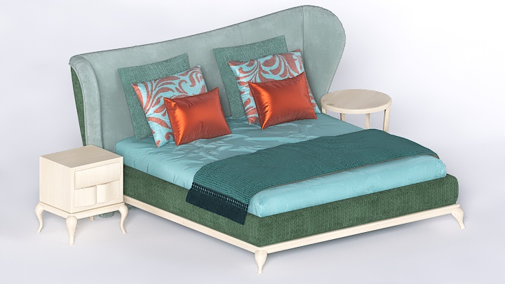 渲染模型_床1993