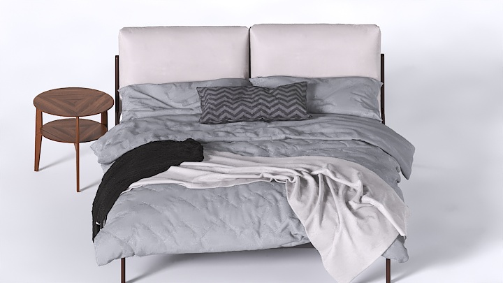 渲染模型_床2008