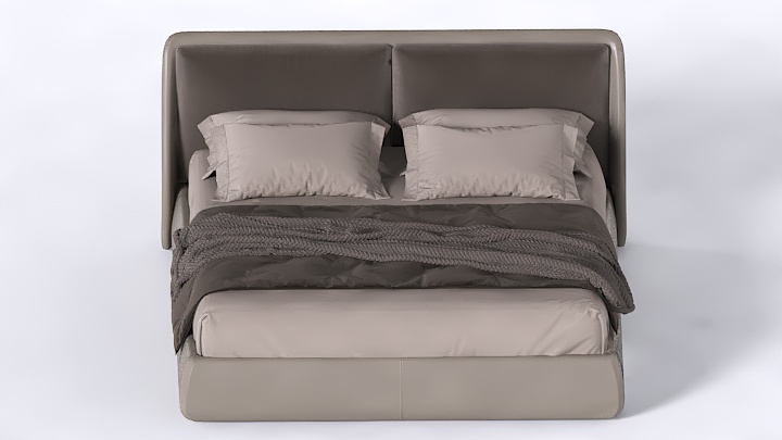 渲染模型_床2011