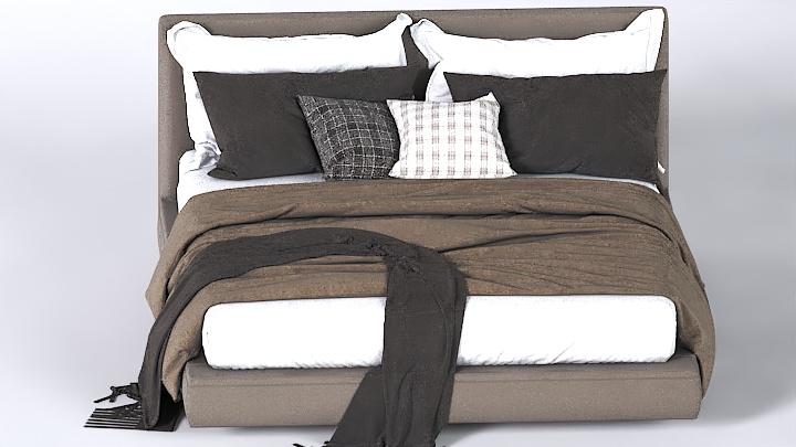 渲染模型_床2021