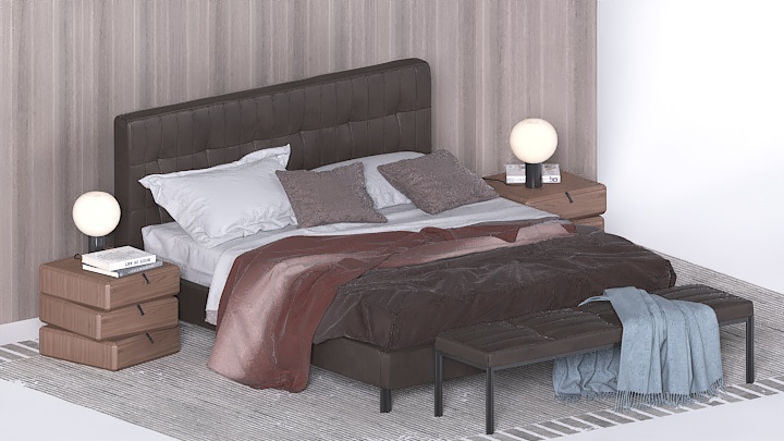 渲染模型_床2050