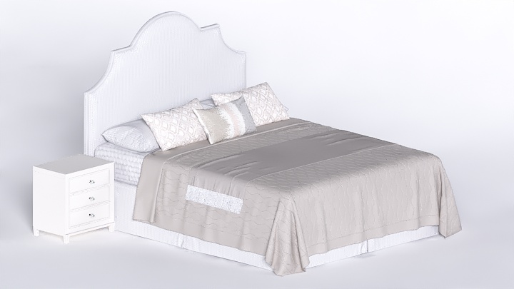 渲染模型_床2099